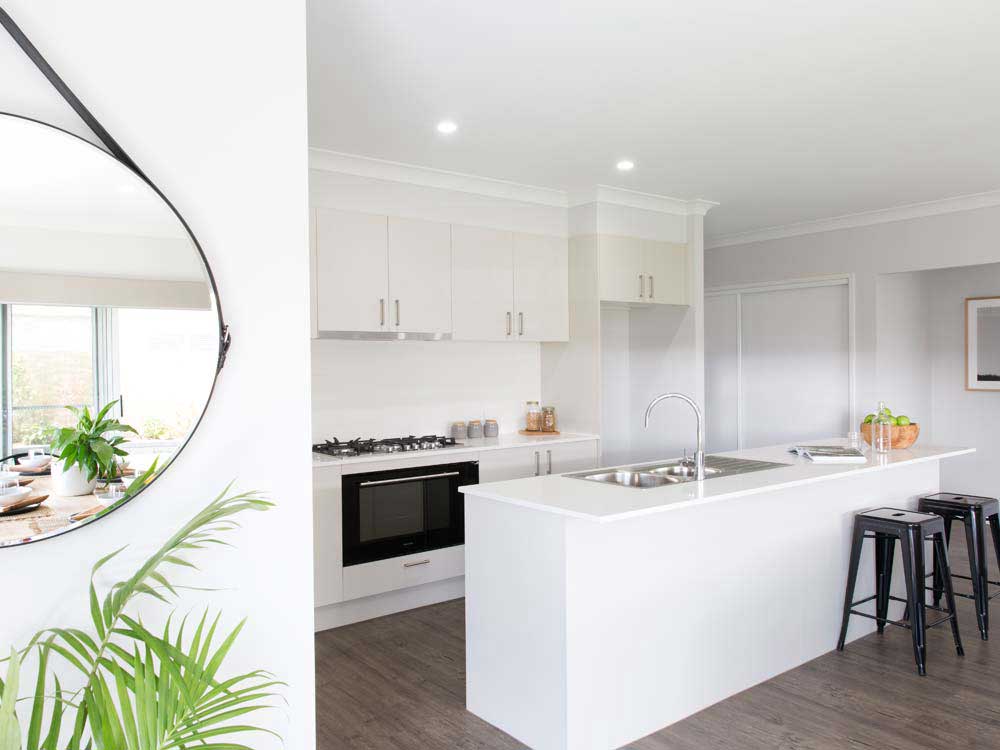 Large kitchen with loads of bench space