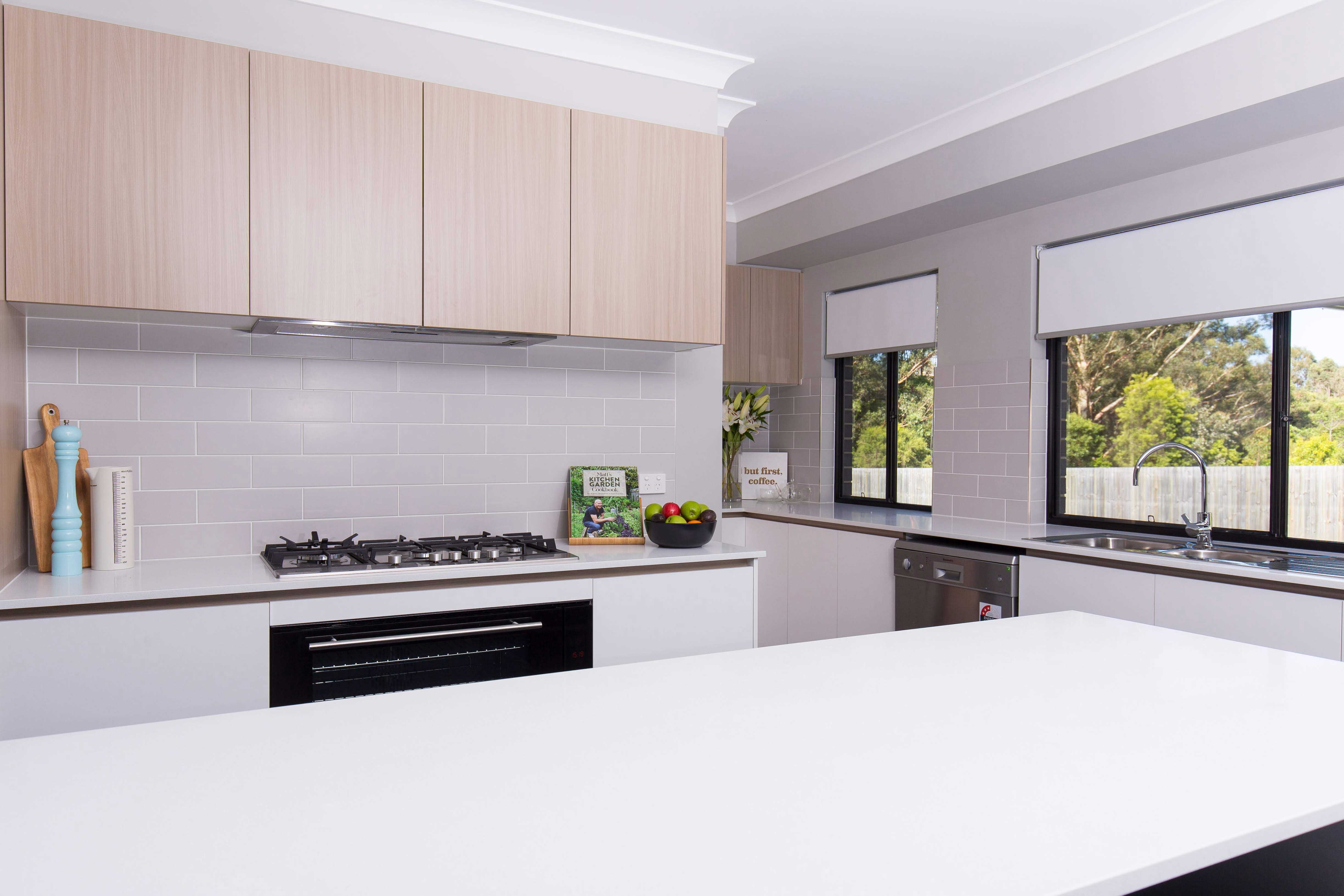 Kitchen with Scullery and backyard views